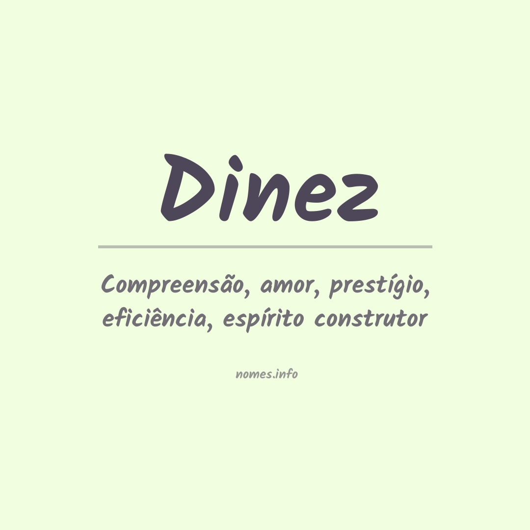 Significado do nome Dinez