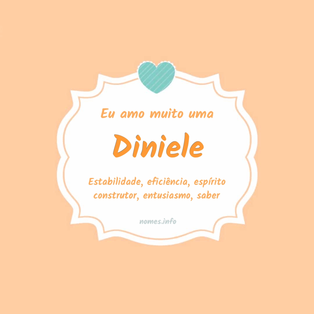 Eu amo muito Diniele