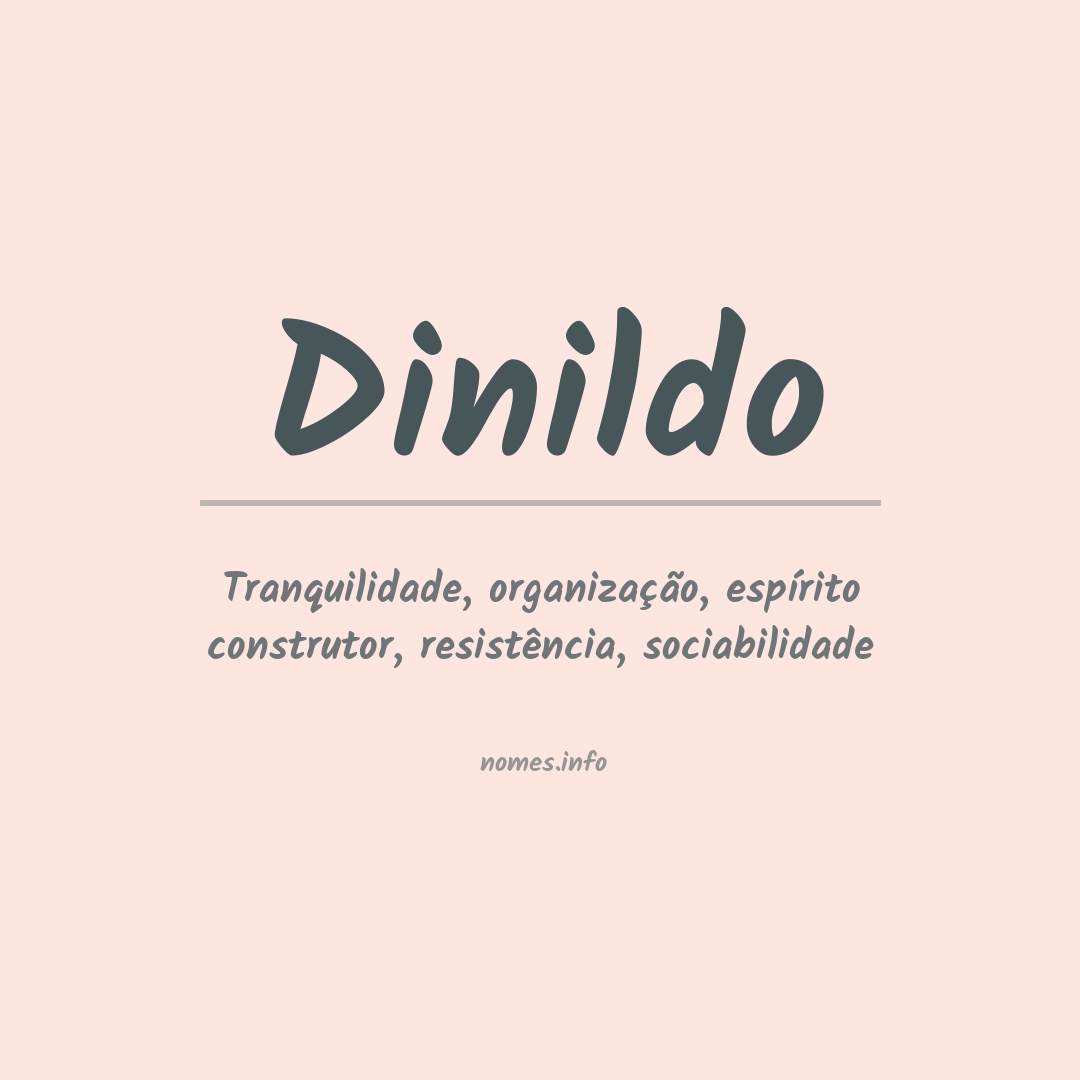Significado do nome Dinildo