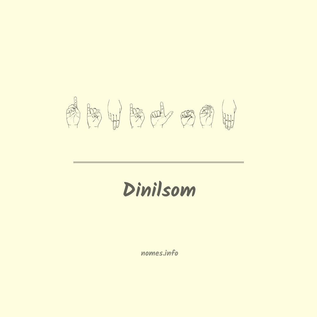 Dinilsom em Libras