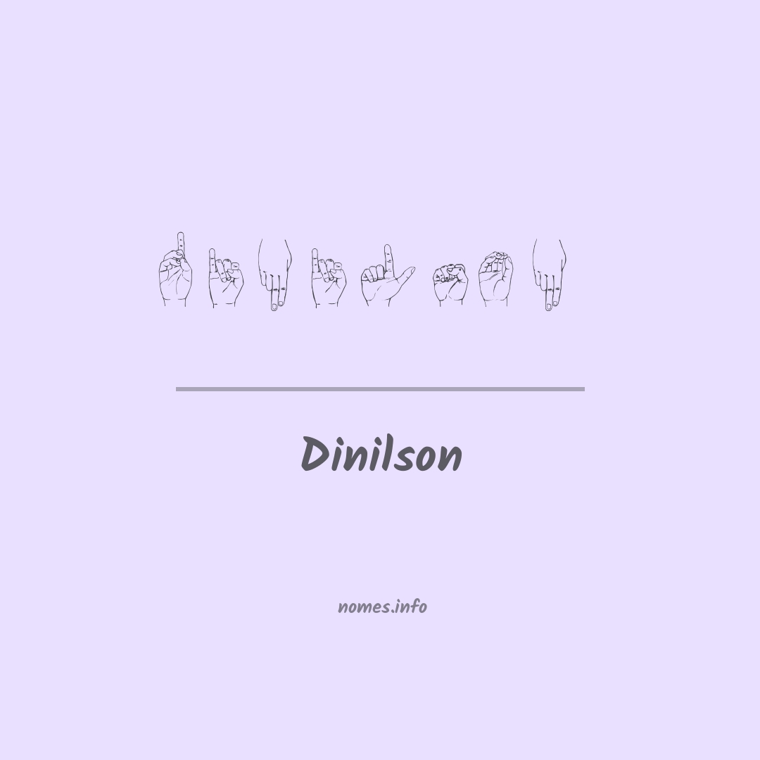 Dinilson em Libras