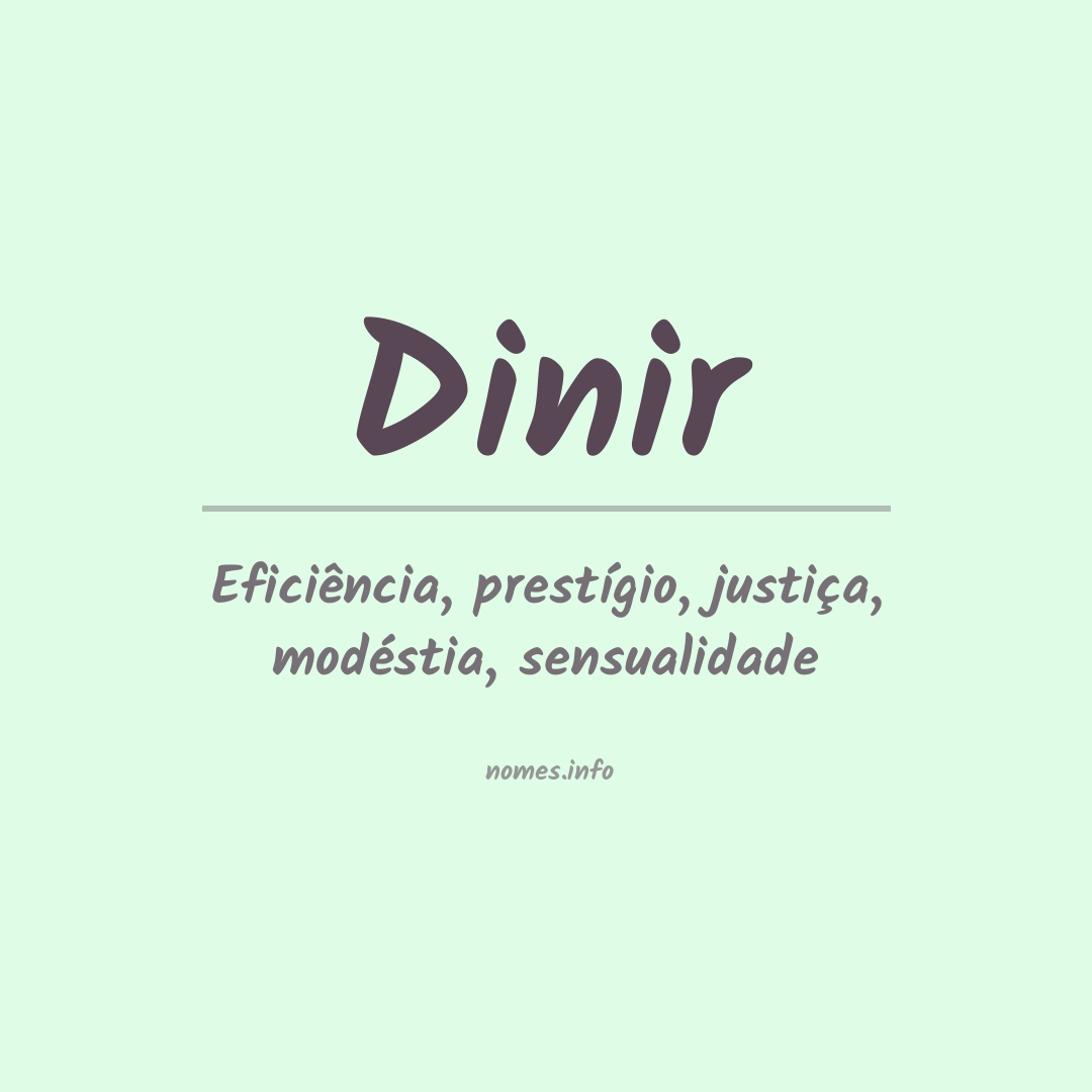 Significado do nome Dinir