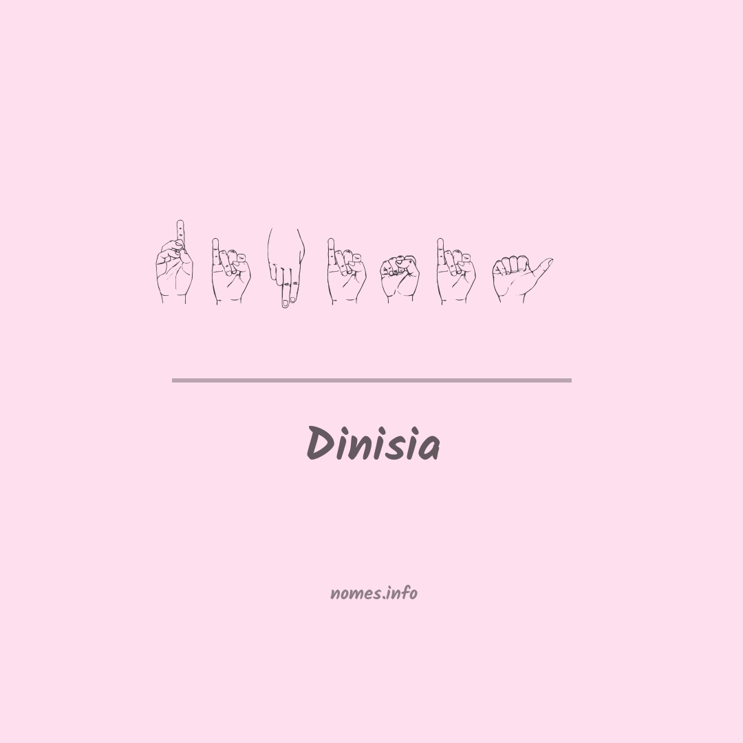 Dinisia em Libras