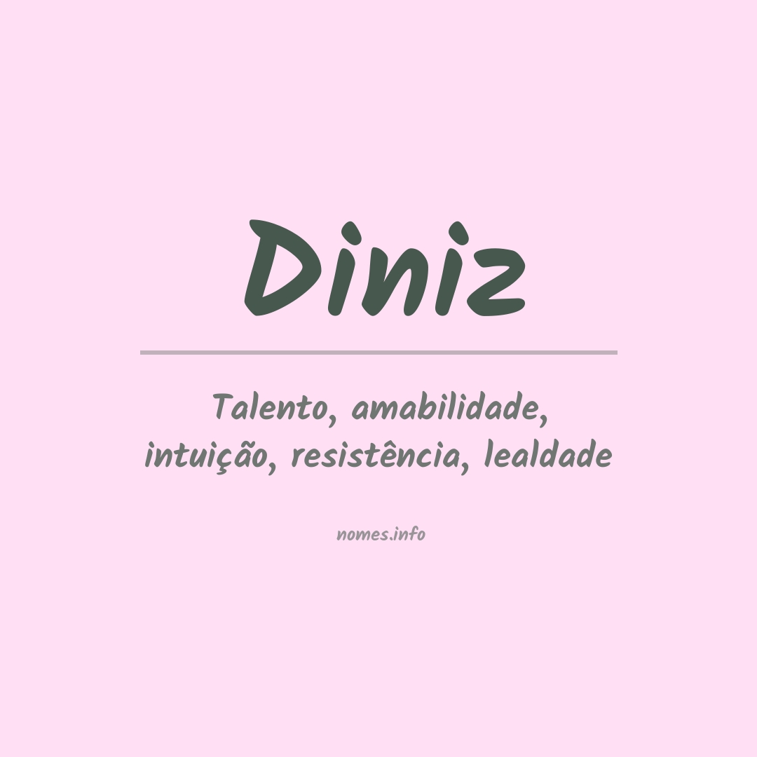 Significado do nome Diniz