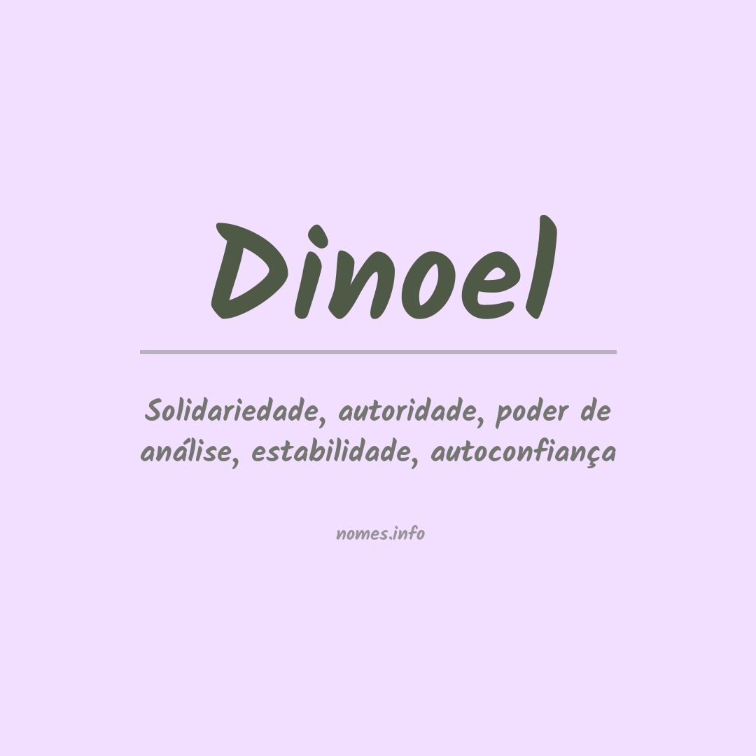 Significado do nome Dinoel