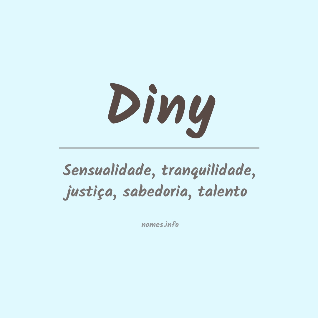 Significado do nome Diny