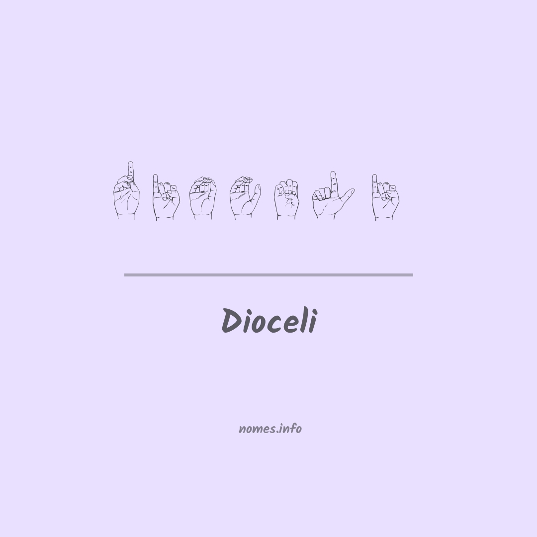 Dioceli em Libras
