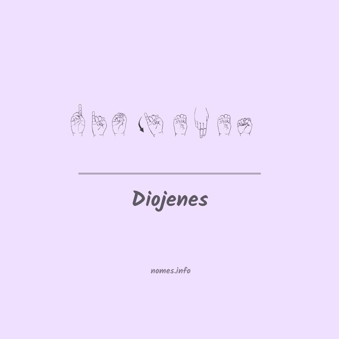 Diojenes em Libras
