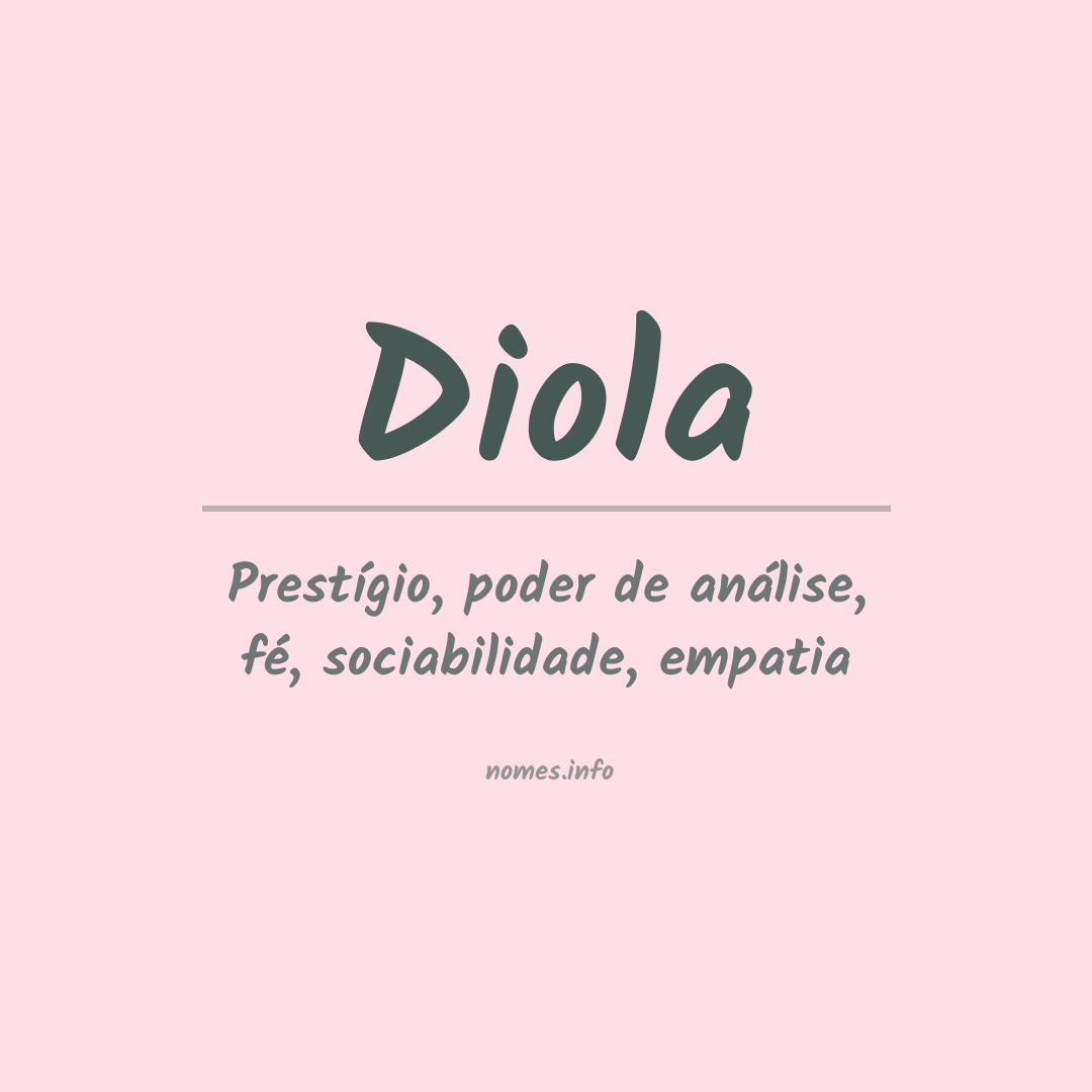 Significado do nome Diola