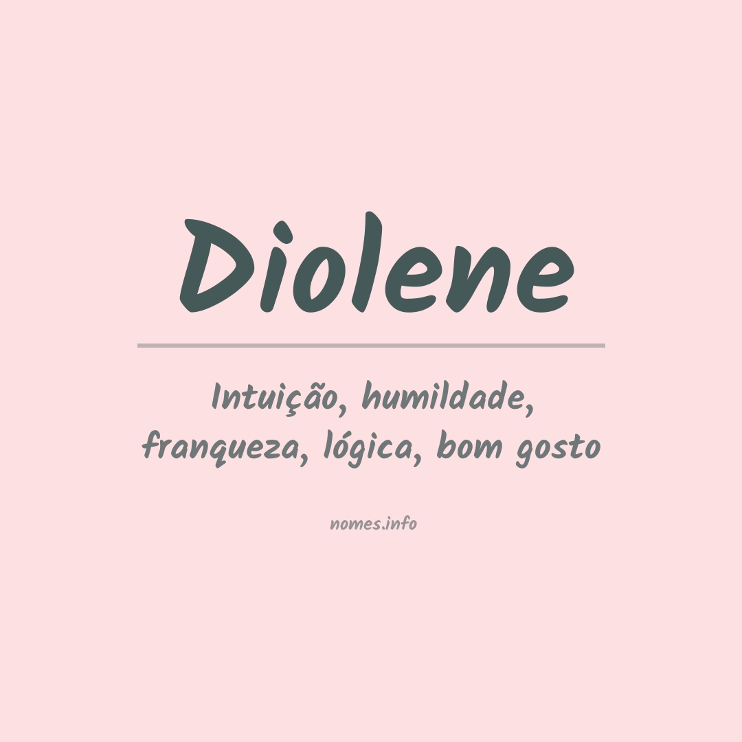Significado do nome Diolene