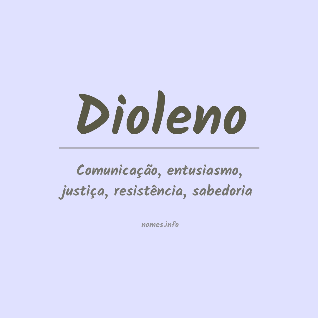 Significado do nome Dioleno