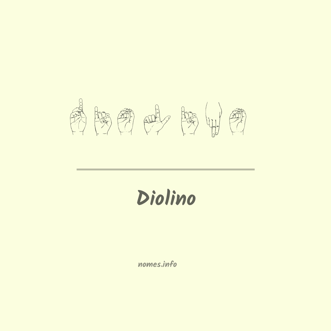 Diolino em Libras