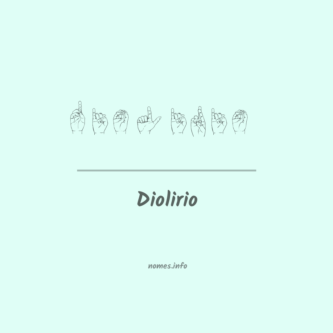 Diolirio em Libras