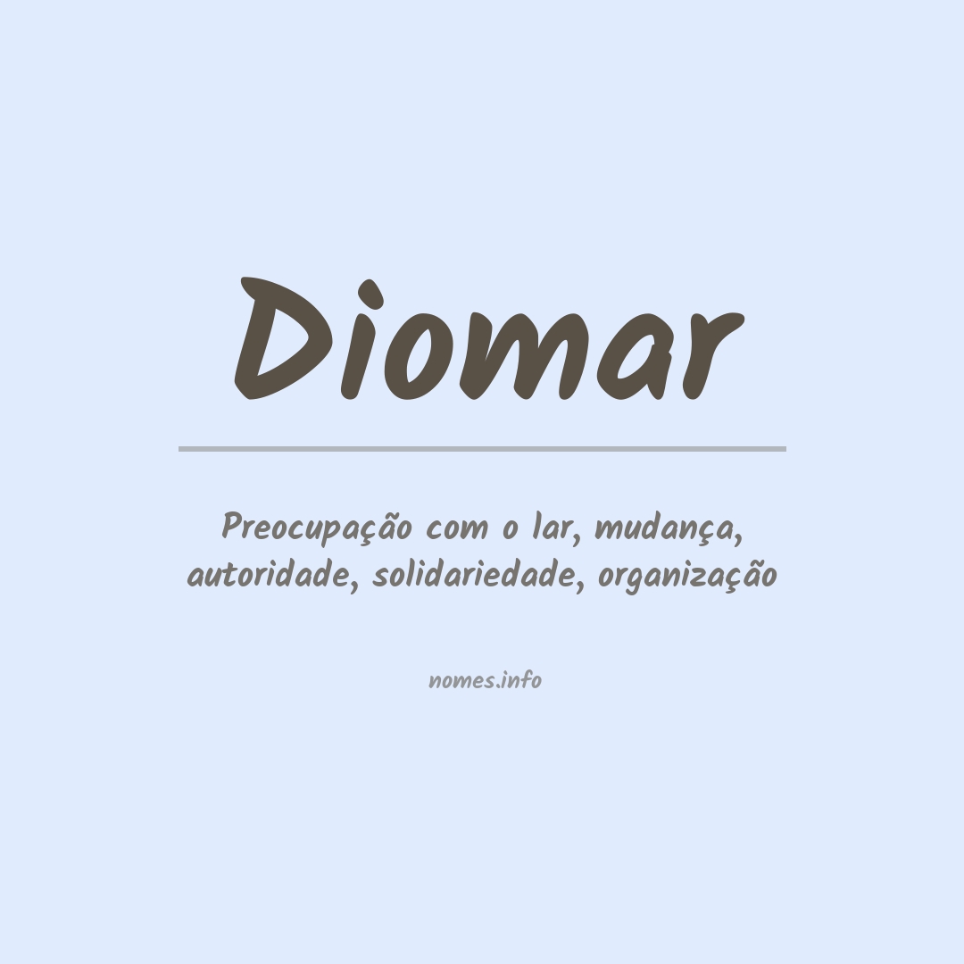 Significado do nome Diomar