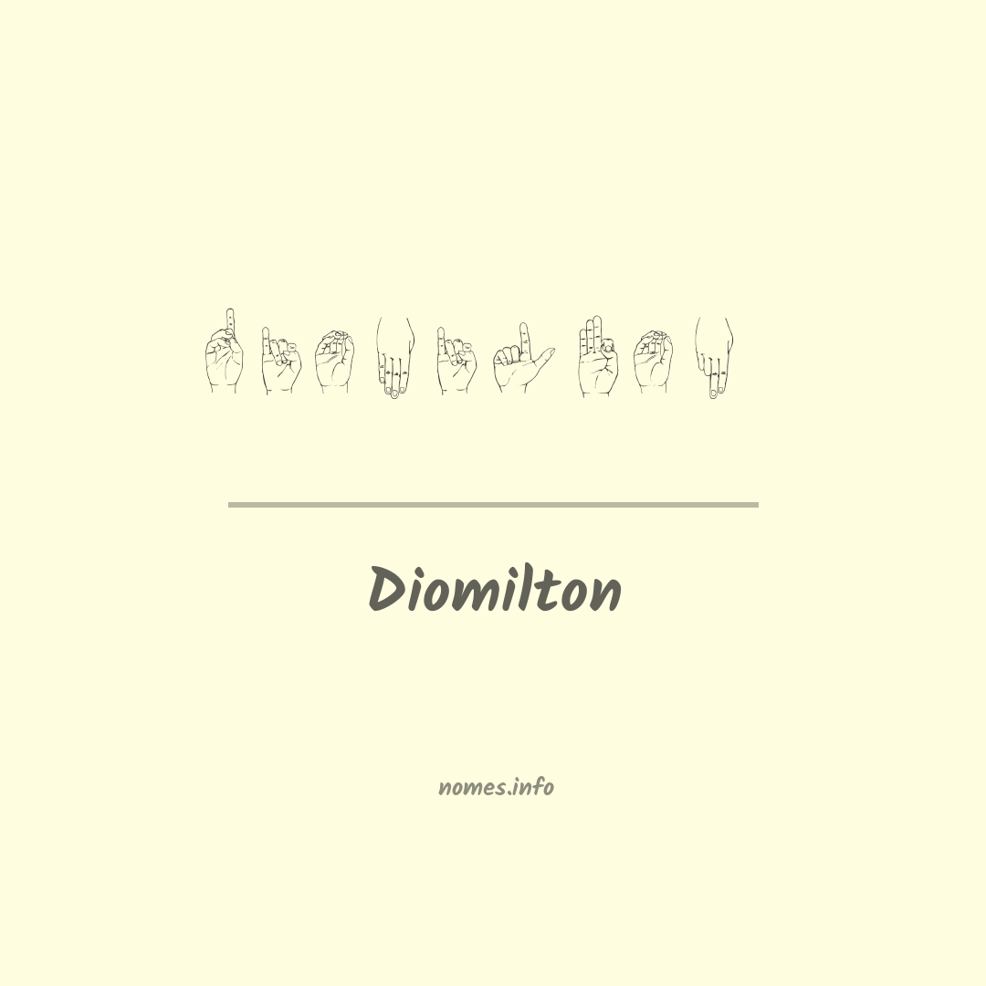 Diomilton em Libras