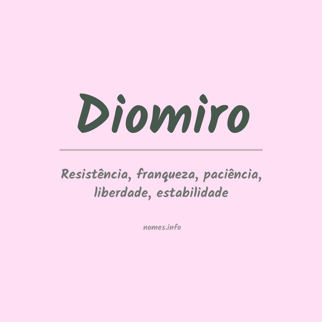 Significado do nome Diomiro