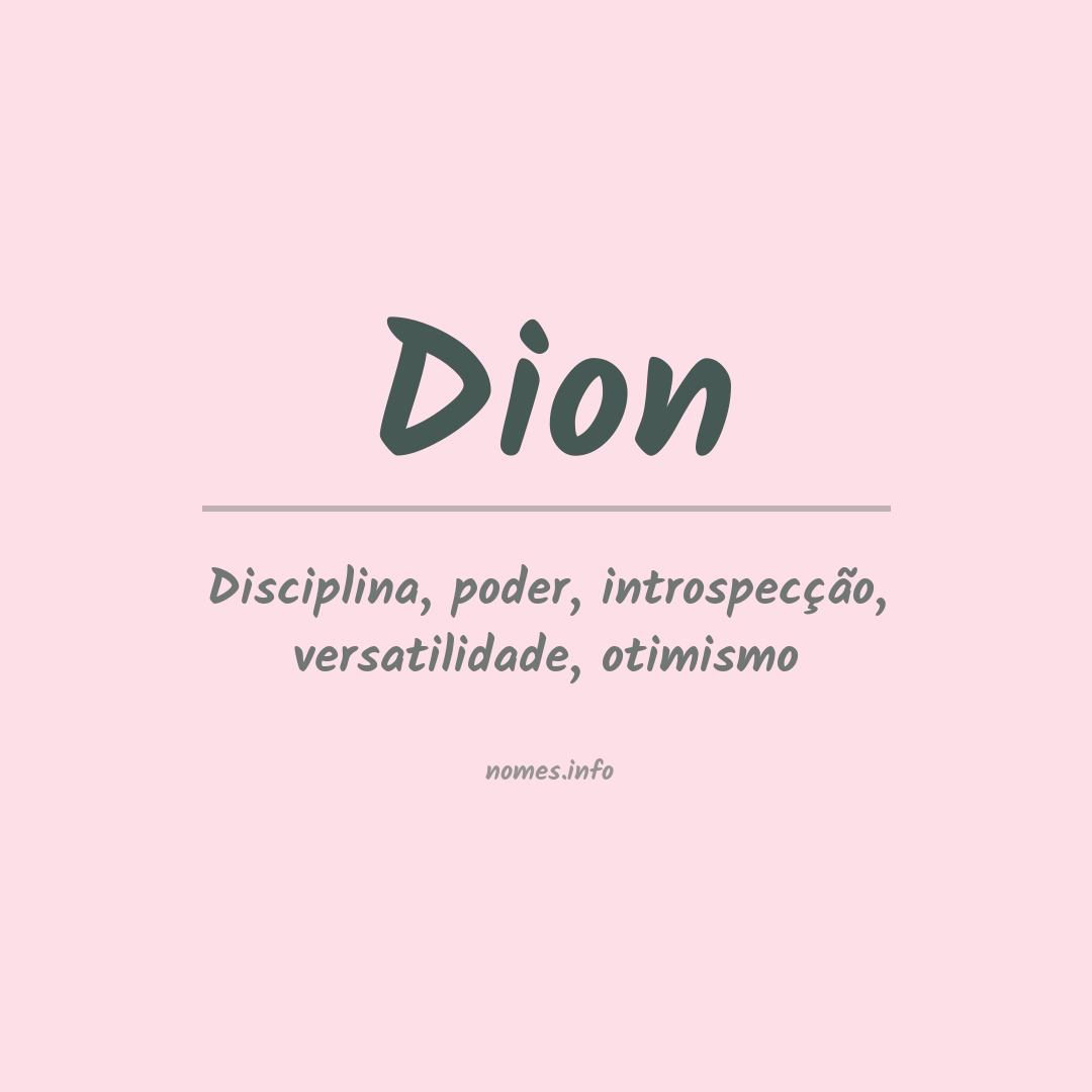 Significado do nome Dion