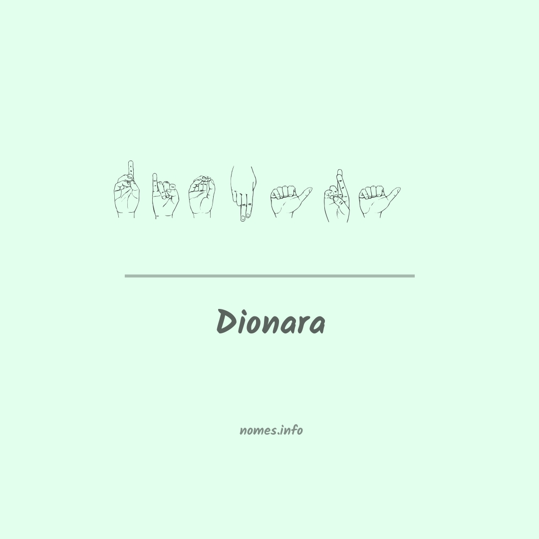 Dionara em Libras