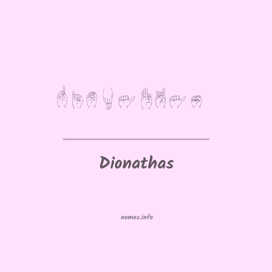 Dionathas em Libras