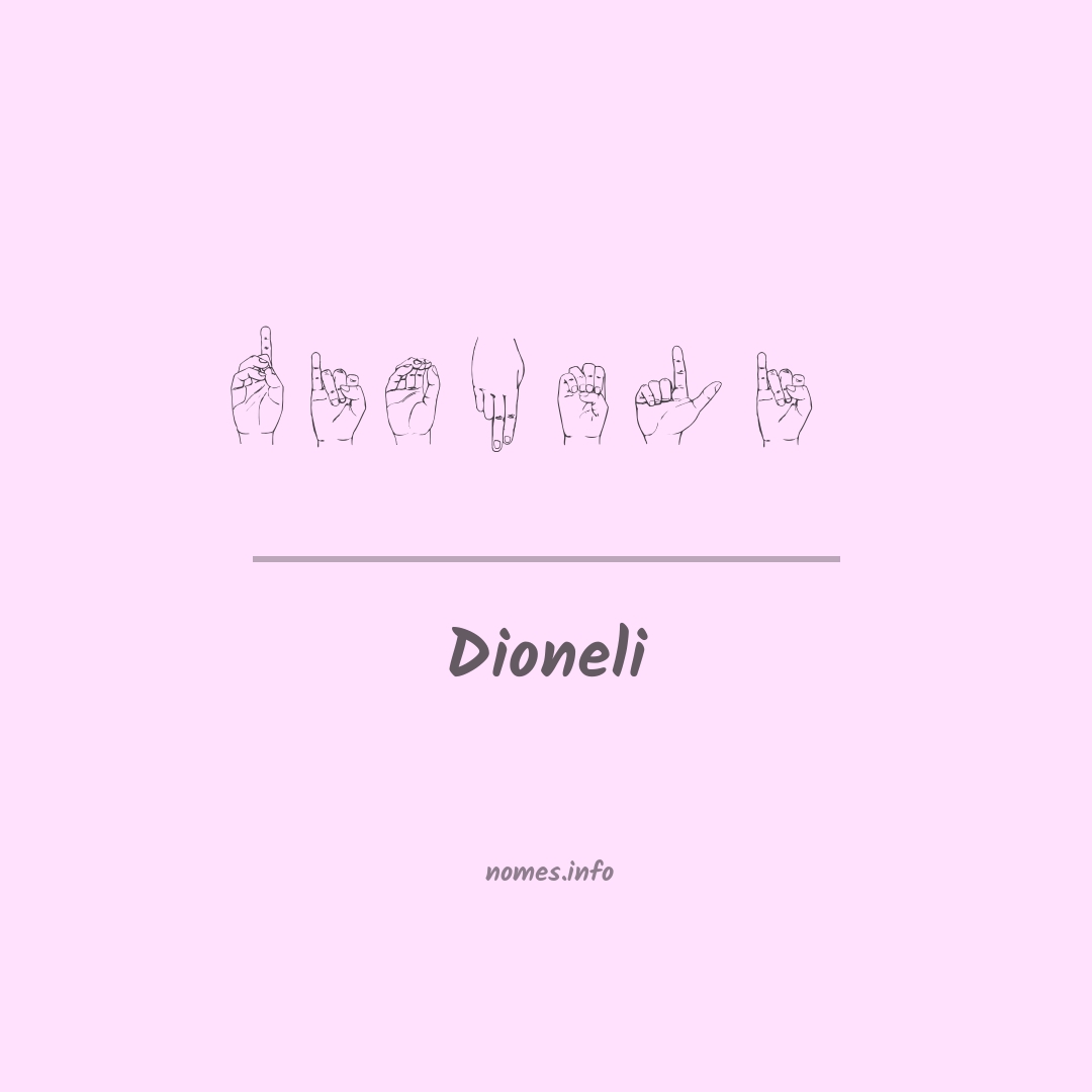 Dioneli em Libras