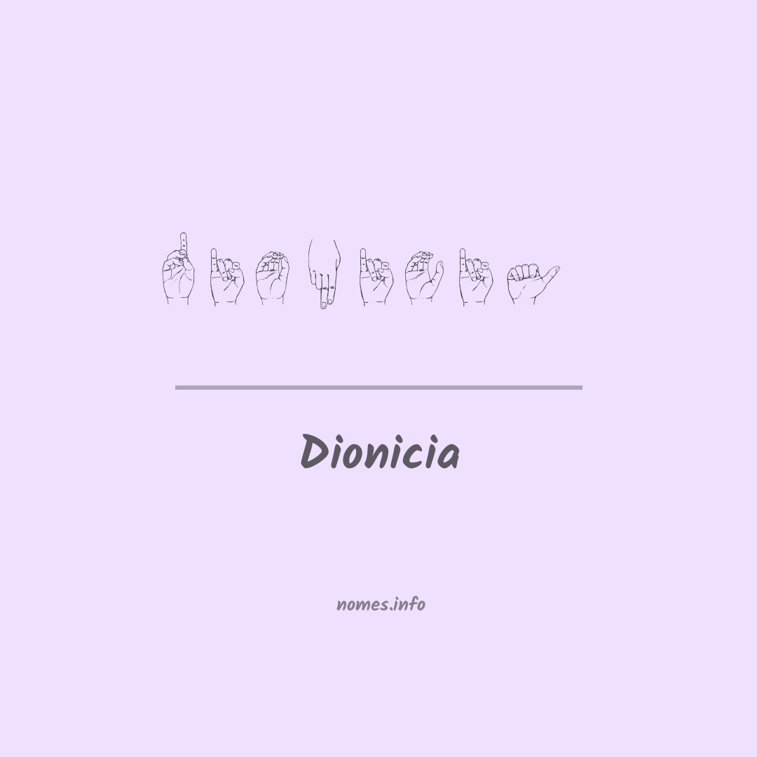 Dionicia em Libras