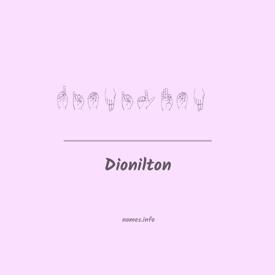 Dionilton em Libras