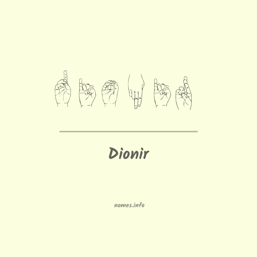 Dionir em Libras