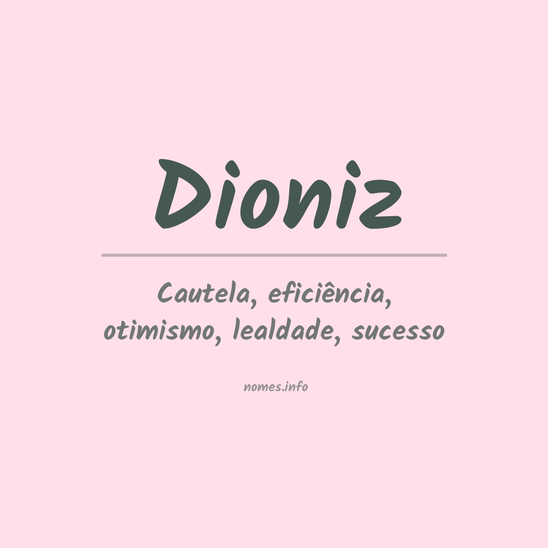 Significado do nome Dioniz