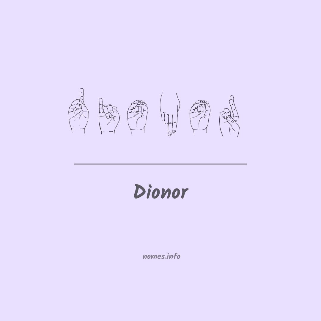 Dionor em Libras