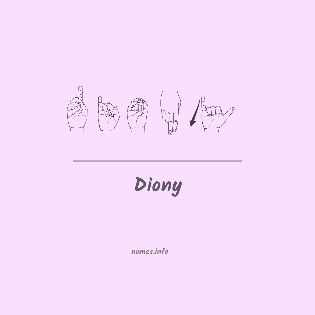 Diony em Libras