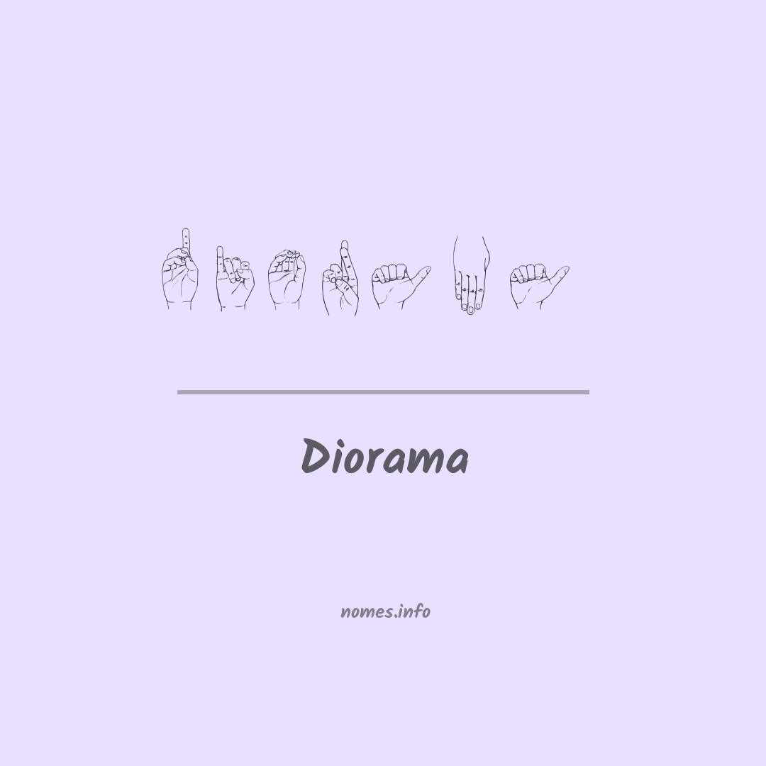 Diorama em Libras
