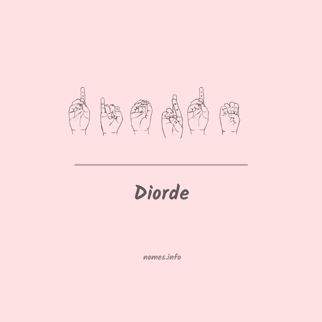 Diorde em Libras