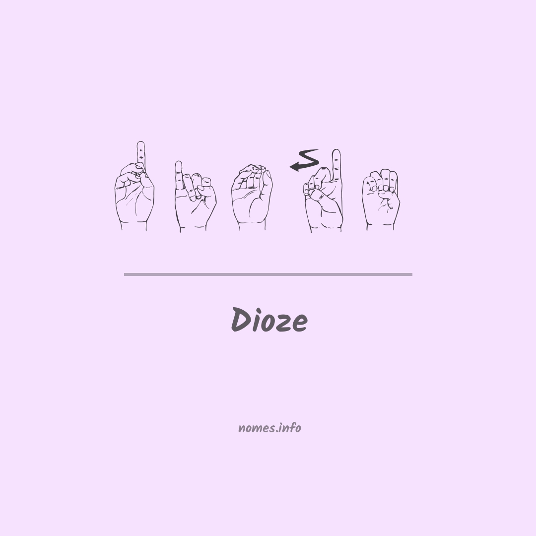 Dioze em Libras