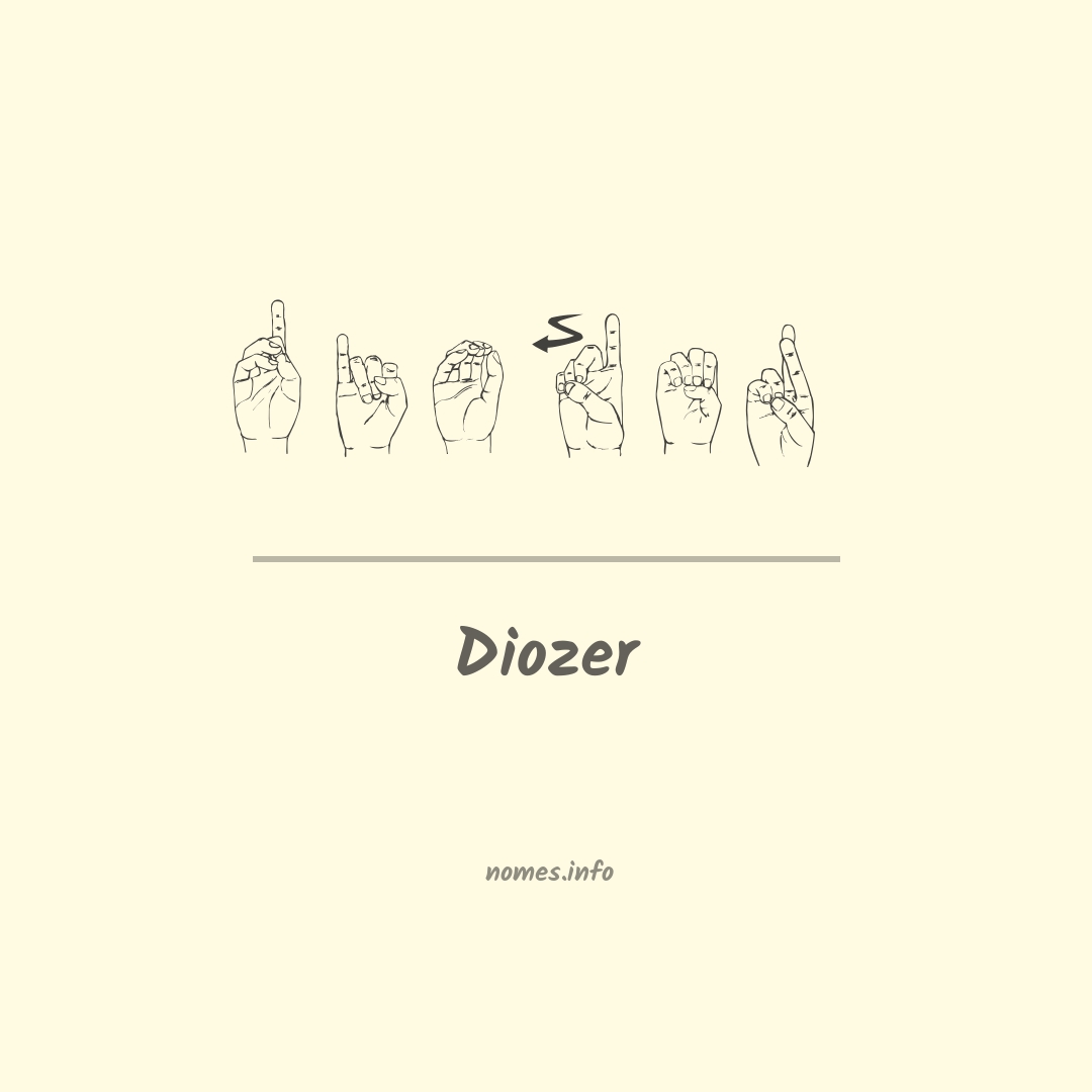 Diozer em Libras