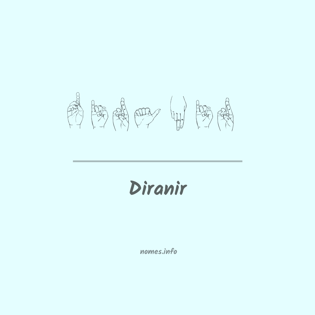 Diranir em Libras
