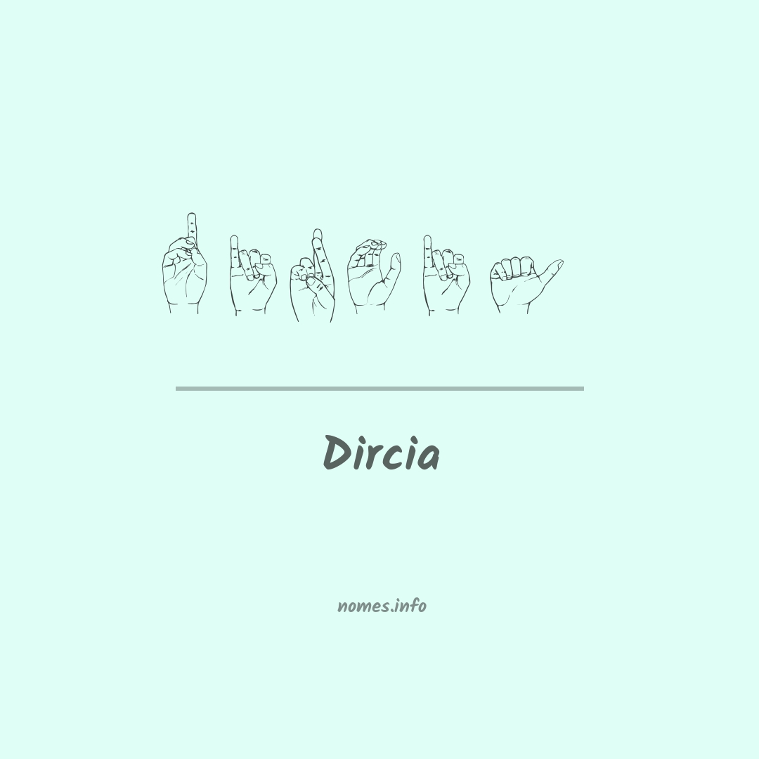 Dircia em Libras