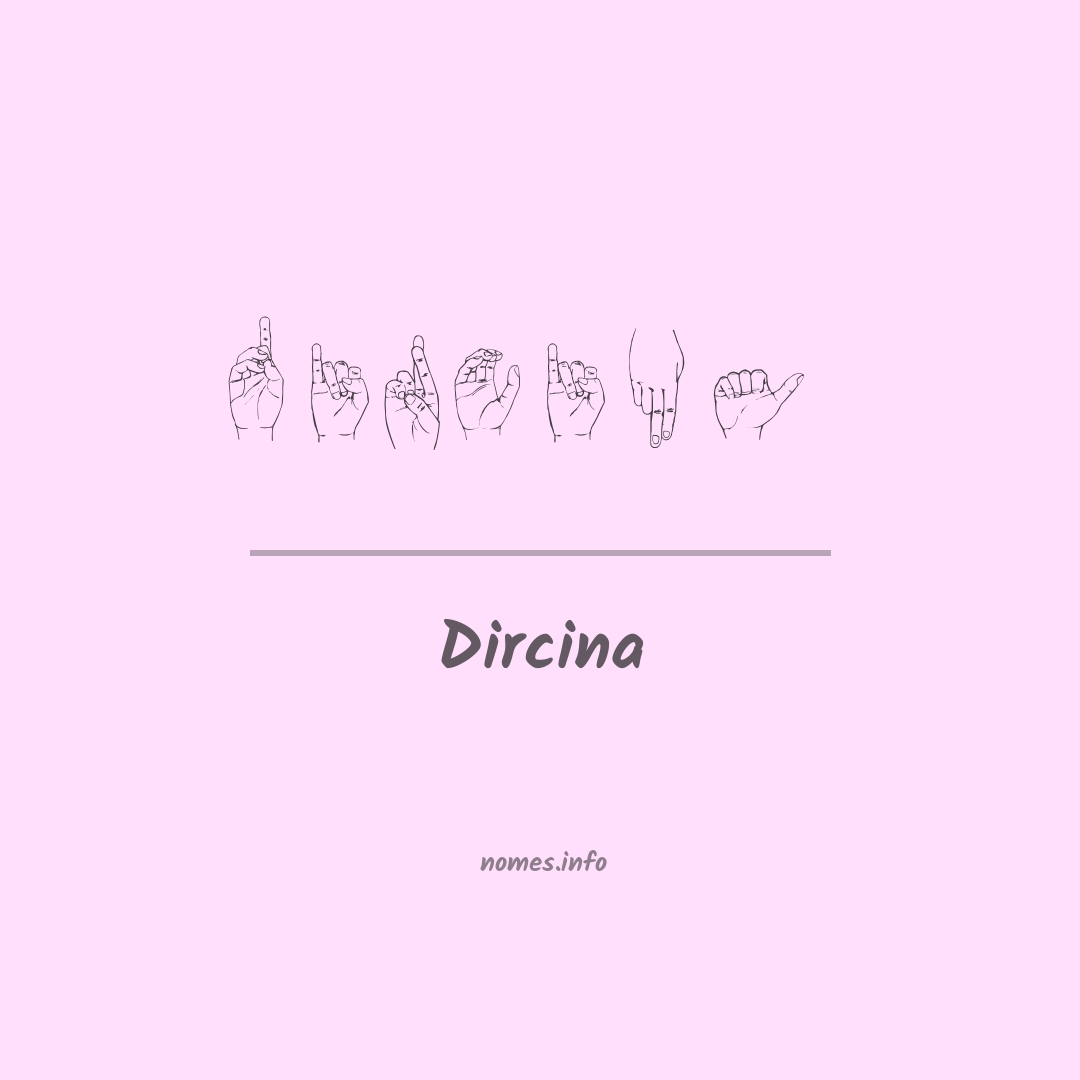 Dircina em Libras