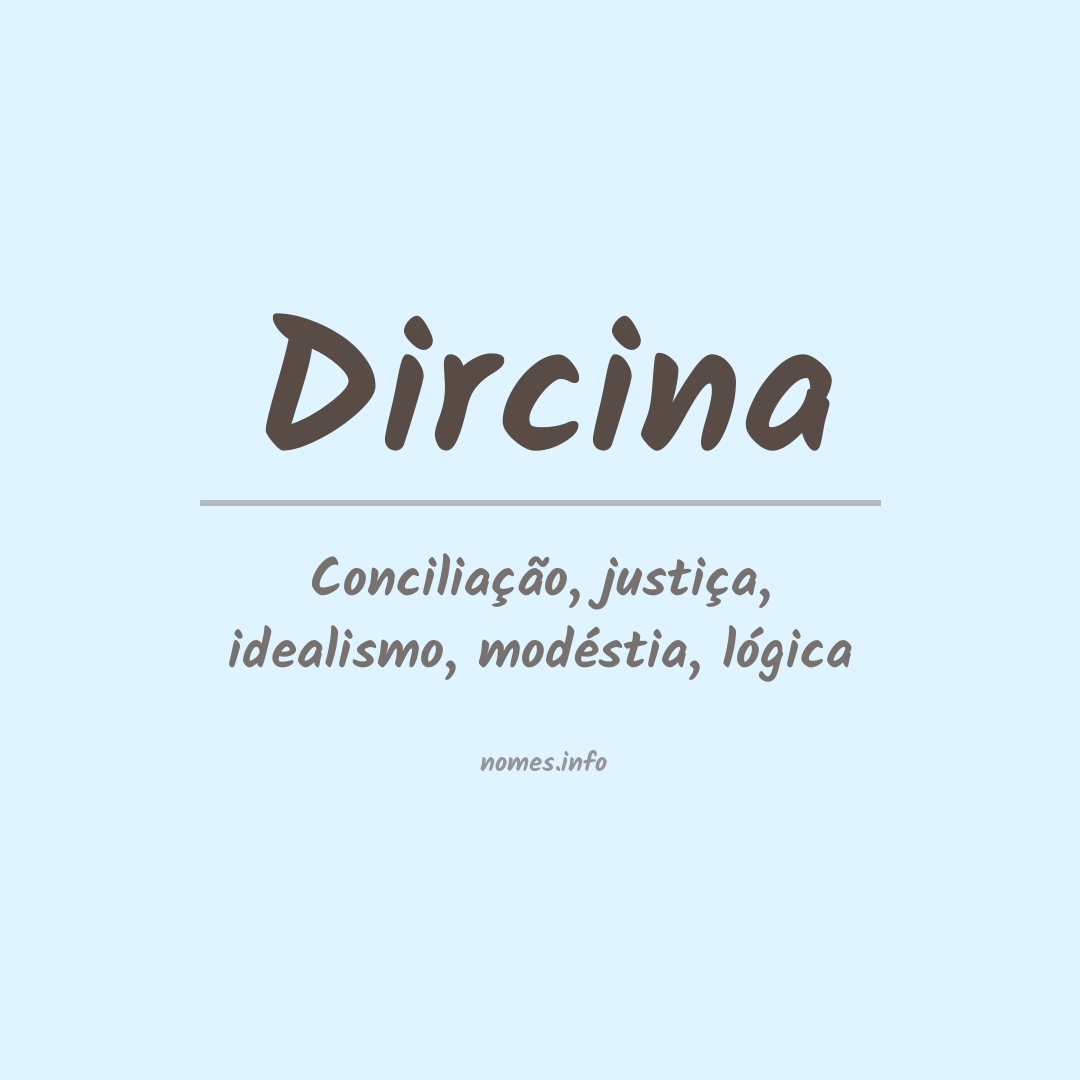 Significado do nome Dircina