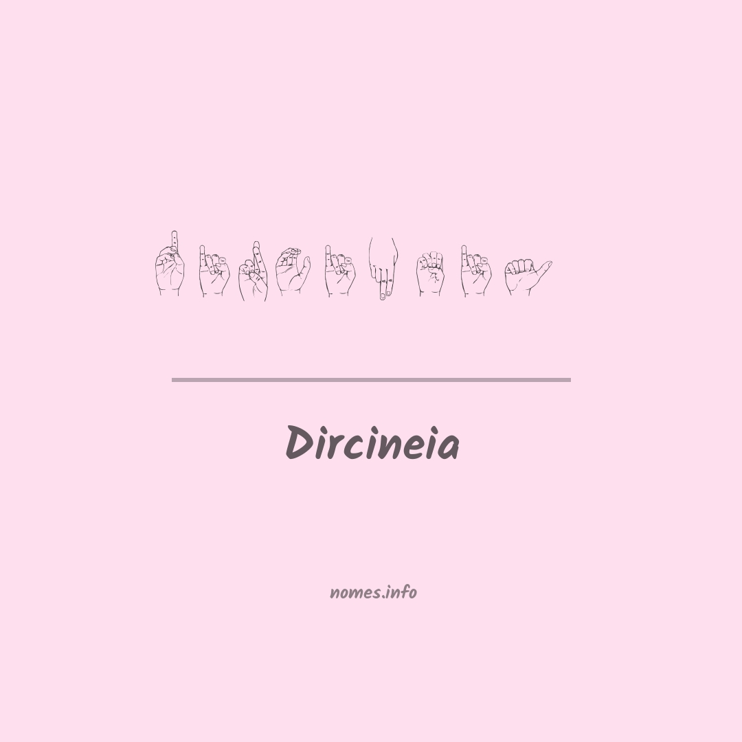 Dircineia em Libras