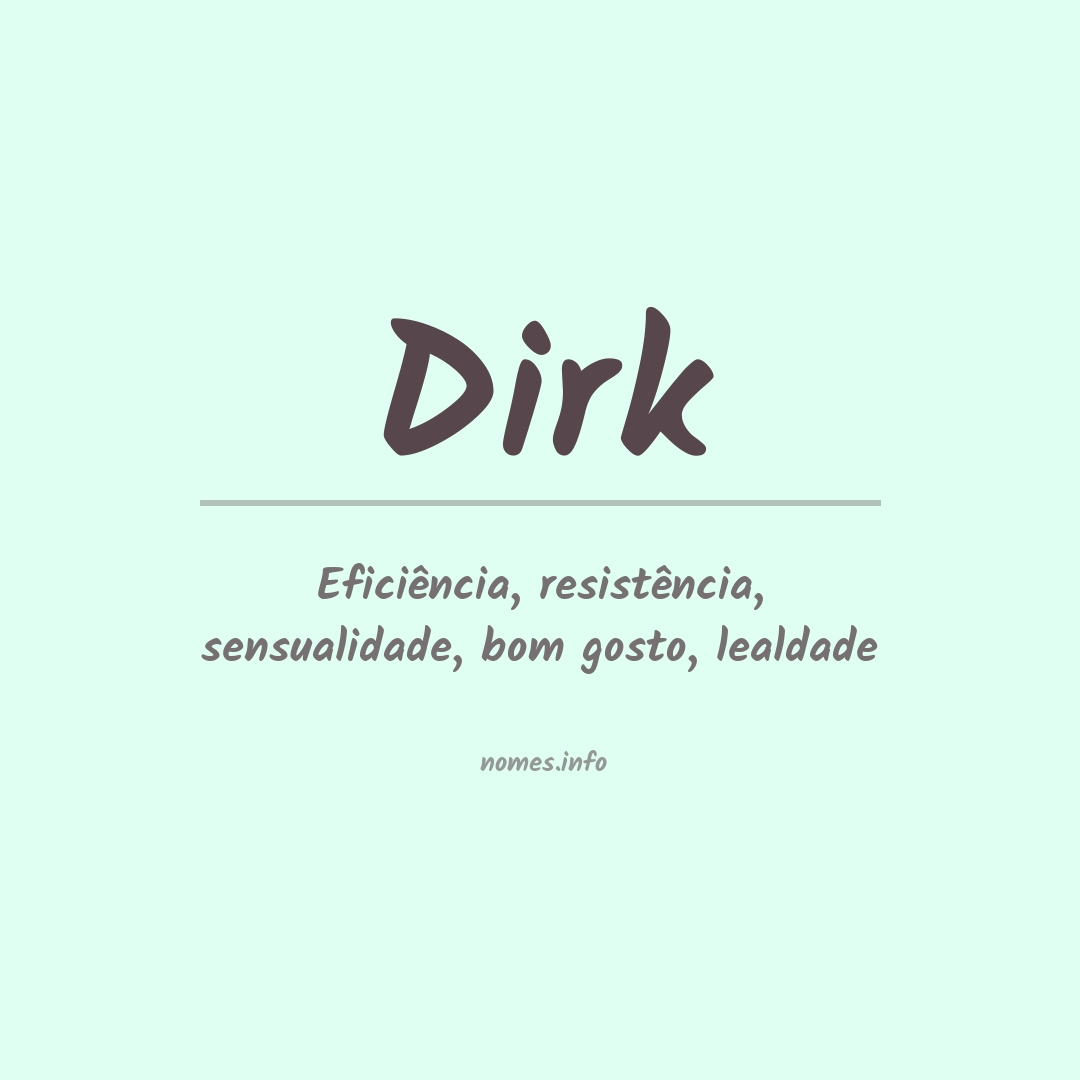 Significado do nome Dirk