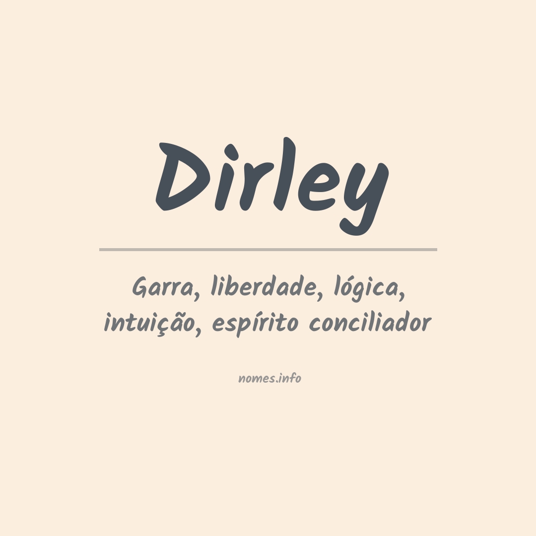 Significado do nome Dirley