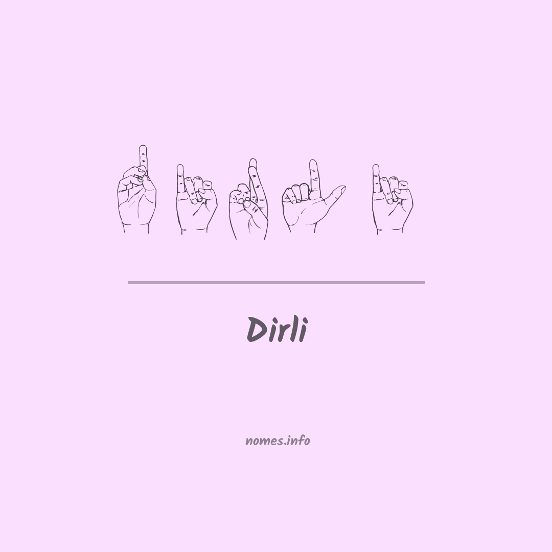 Dirli em Libras