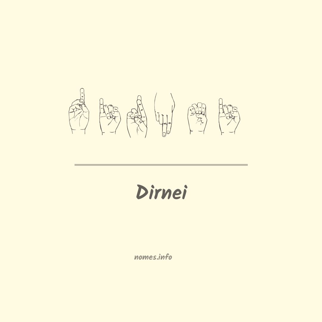 Dirnei em Libras