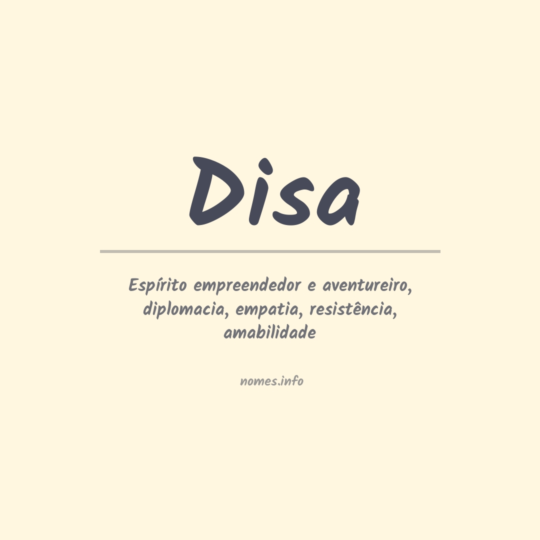 Significado do nome Disa