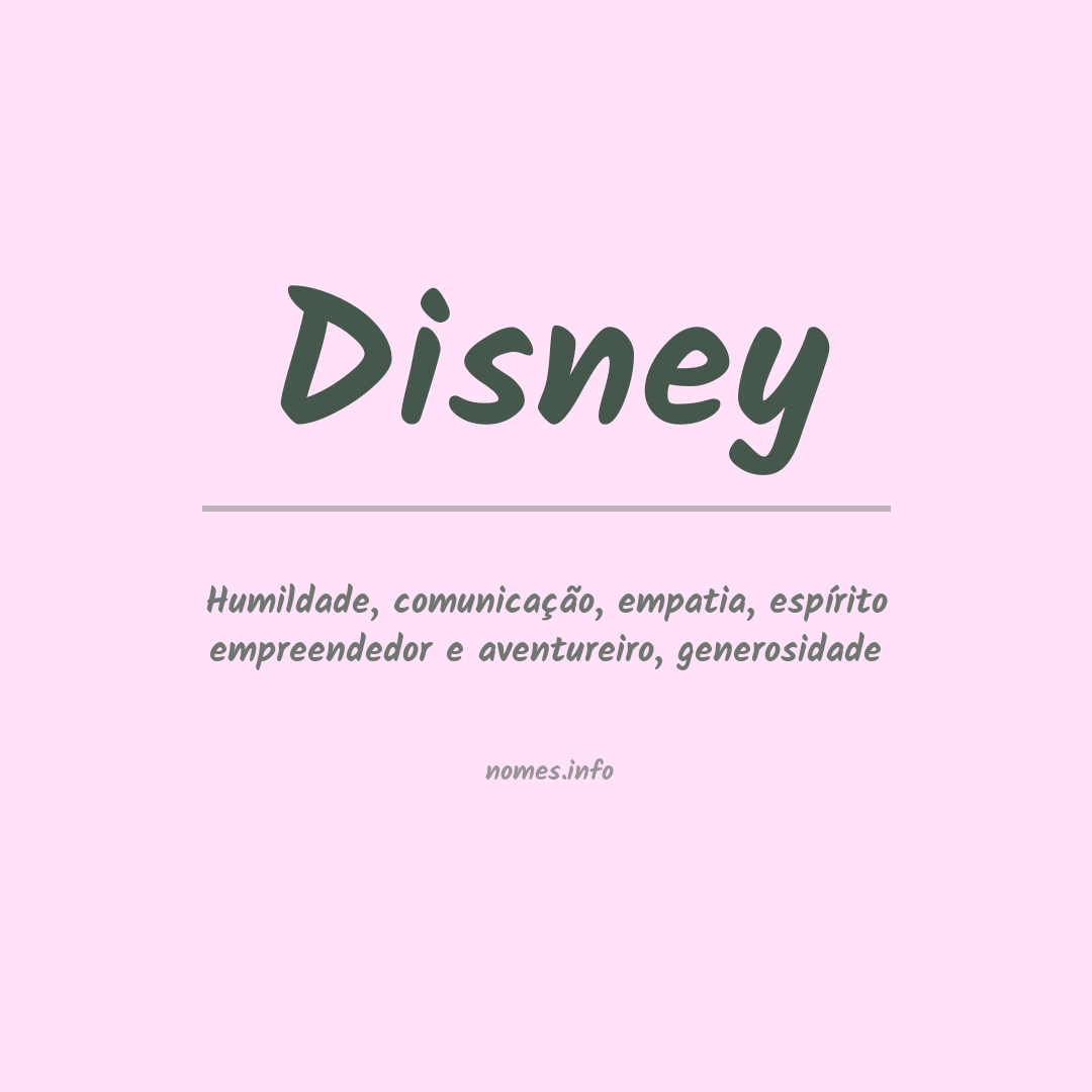 Significado do nome Disney