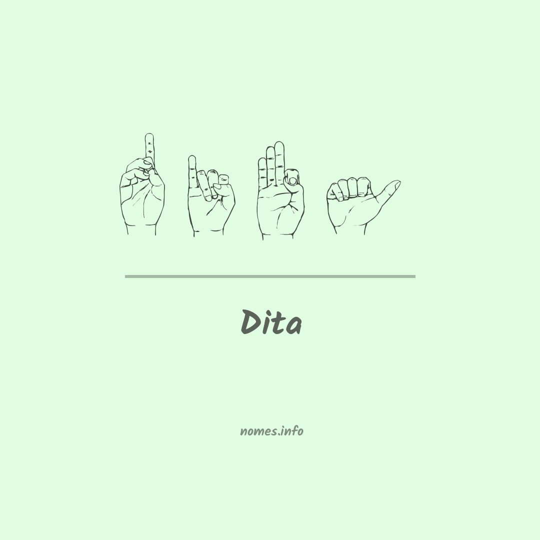 Dita em Libras
