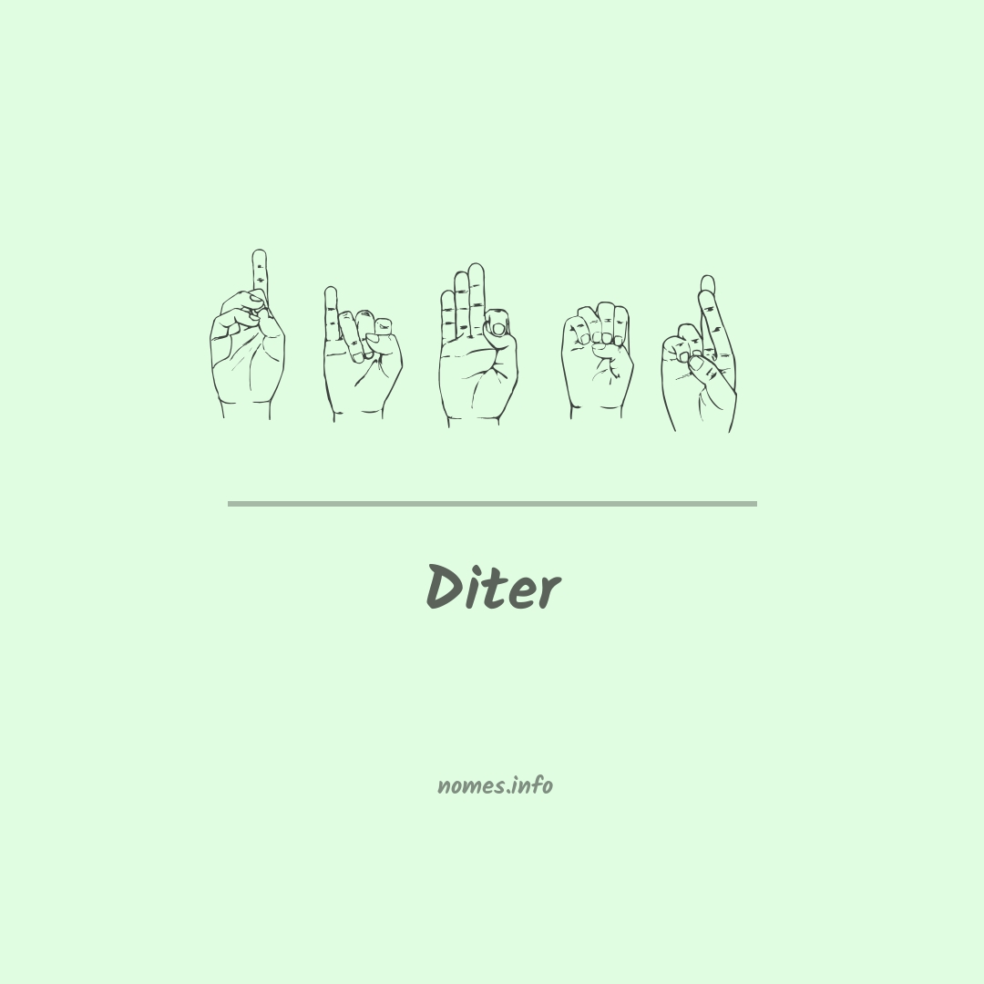 Diter em Libras