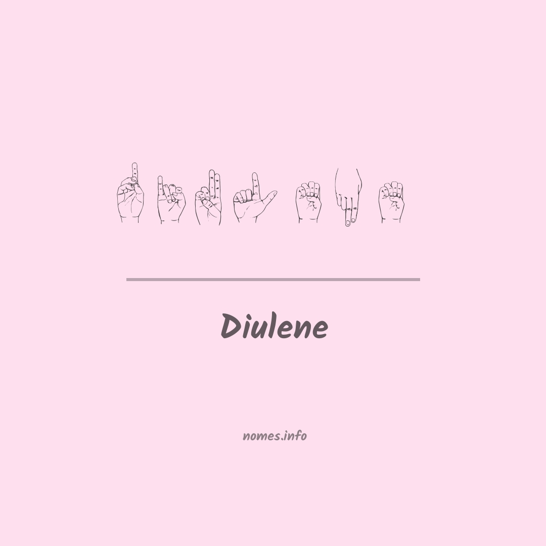 Diulene em Libras