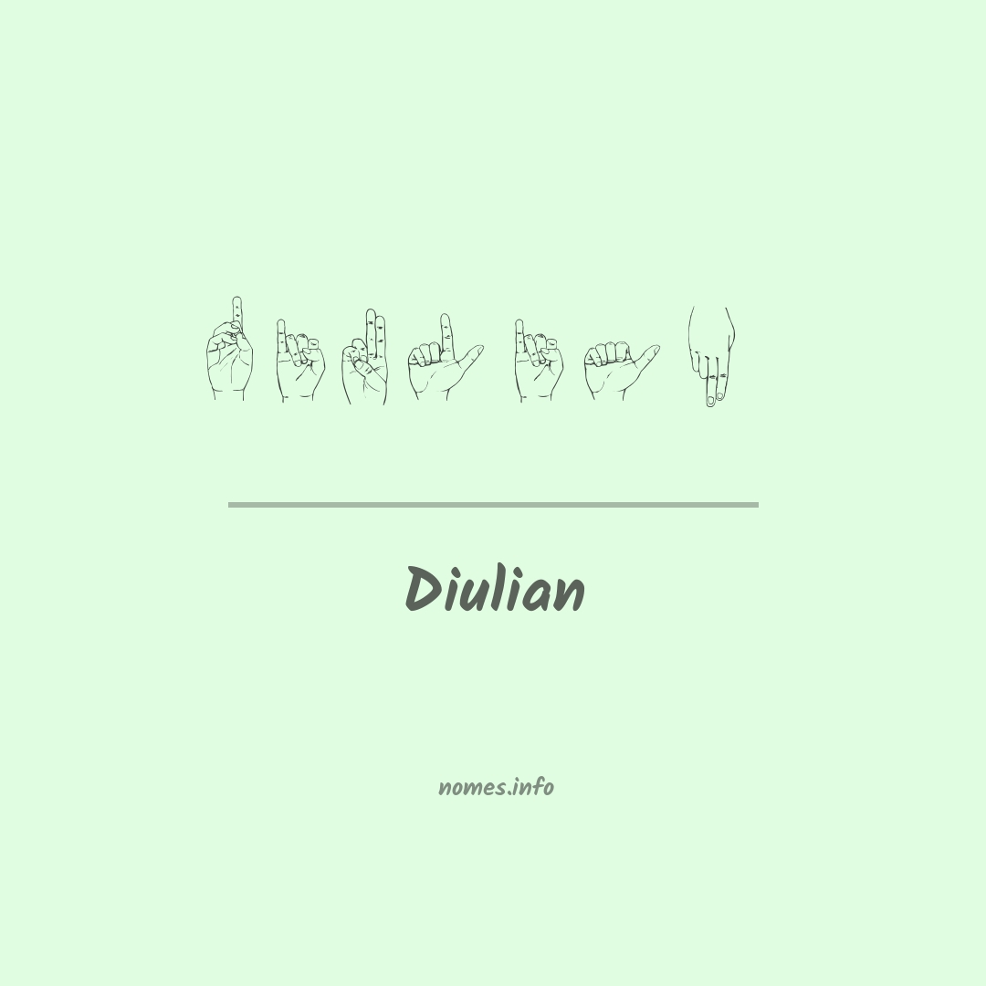 Diulian em Libras