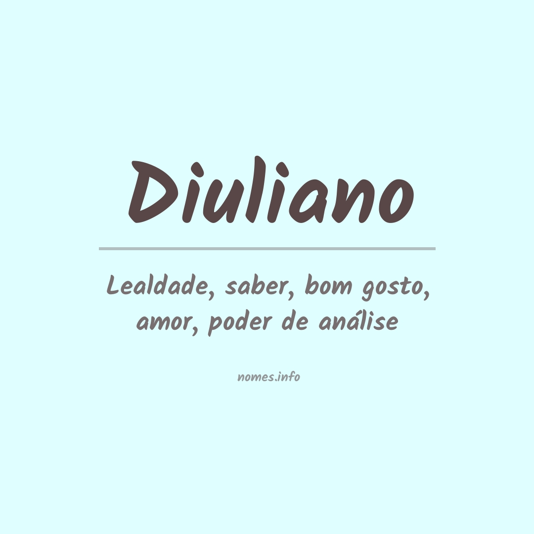 Significado do nome Diuliano